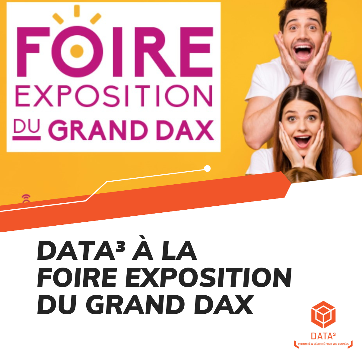 DATA³ - Grand Dax Agglomération vous donnent rendez-vous à la foire de Dax ce vendredi 21 Avril de 10h à 16h au pavillon consacré au numérique.
